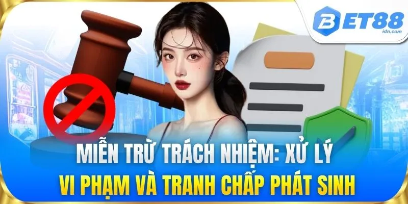 Miễn trừ trách nhiệm: Xử lý vi phạm và tranh chấp phát sinh
