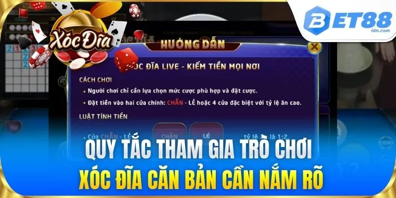 Quy tắc chơi Xóc Đĩa căn bản cần nắm rõ